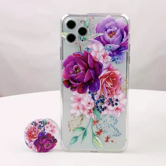 Floral iPhone 13 case with Popsocket! - Picture 4 of 4